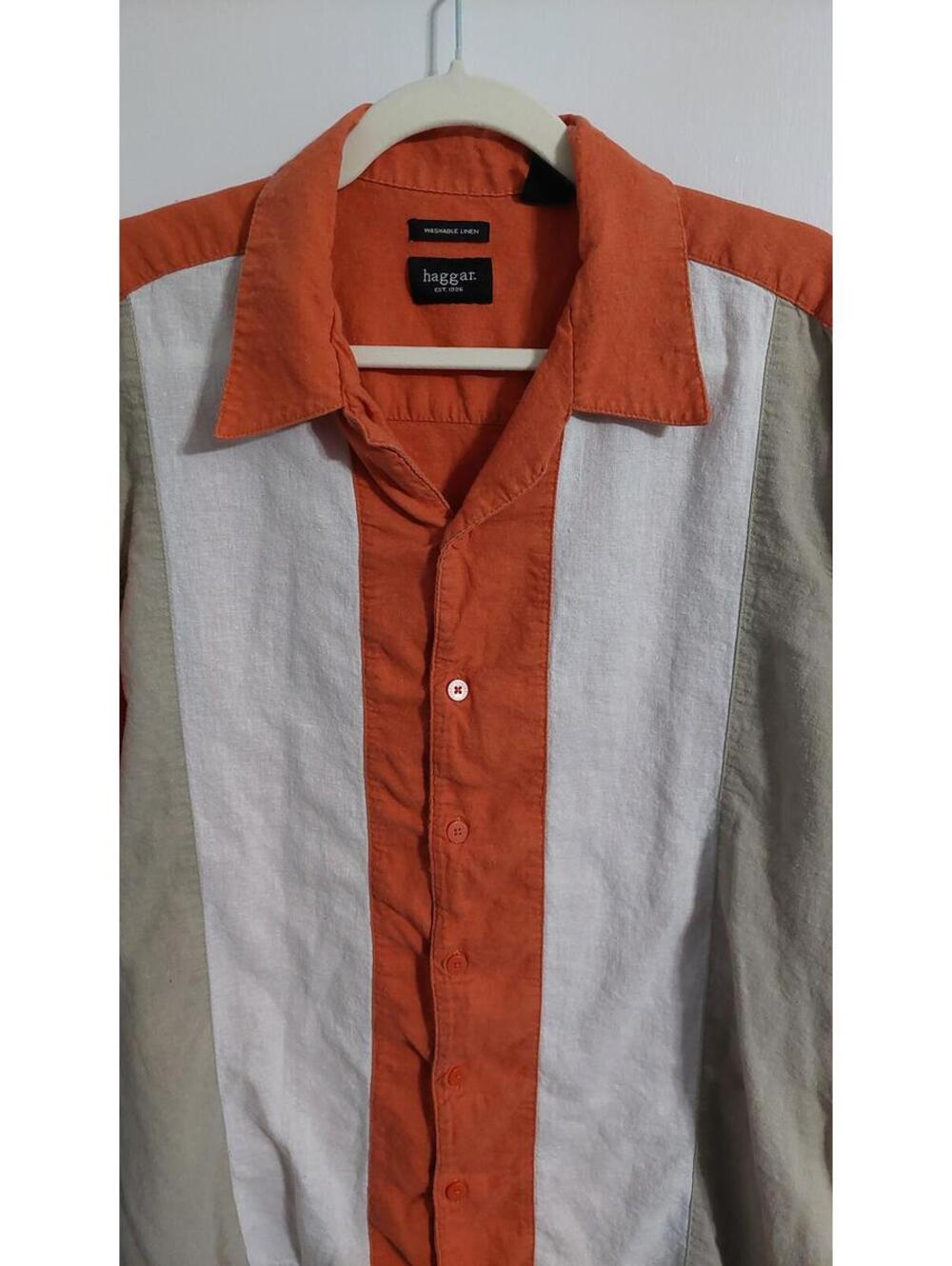 Haggar Casual Short Sleeve Button-Up Shirt